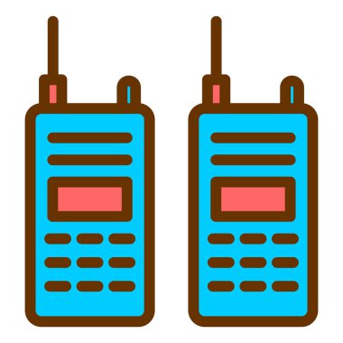 Radyo. Web simgesi basit illüstrasyon