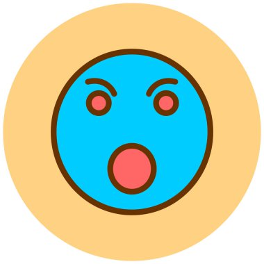 emoji. Web simgesi basit illüstrasyon