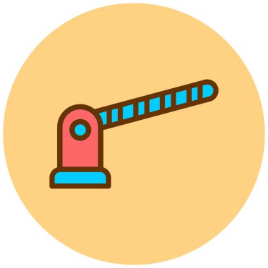 Trafik konisi simgesinin vektör illüstrasyonu