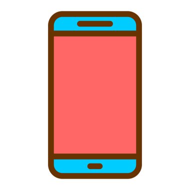 Akıllı telefon. Web simgesi basit illüstrasyon