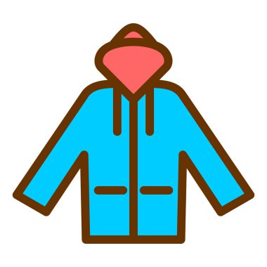 Ceket. Web simgesi basit illüstrasyon