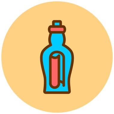 Şişe. Web simgesi basit illüstrasyon