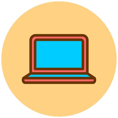 Bilgisayar. Web simgesi basit illüstrasyon