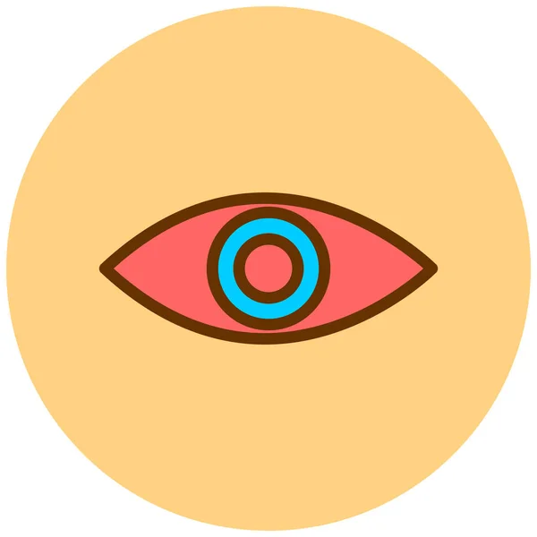 Ojo Icono Web Ilustración Simple — Archivo Imágenes Vectoriales