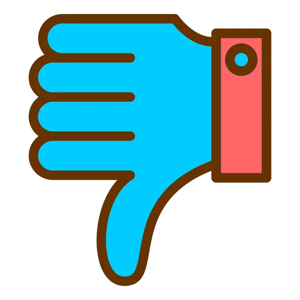 Hand Thumb Icon Vector Isolated Gesture Symbol — Image vectorielle