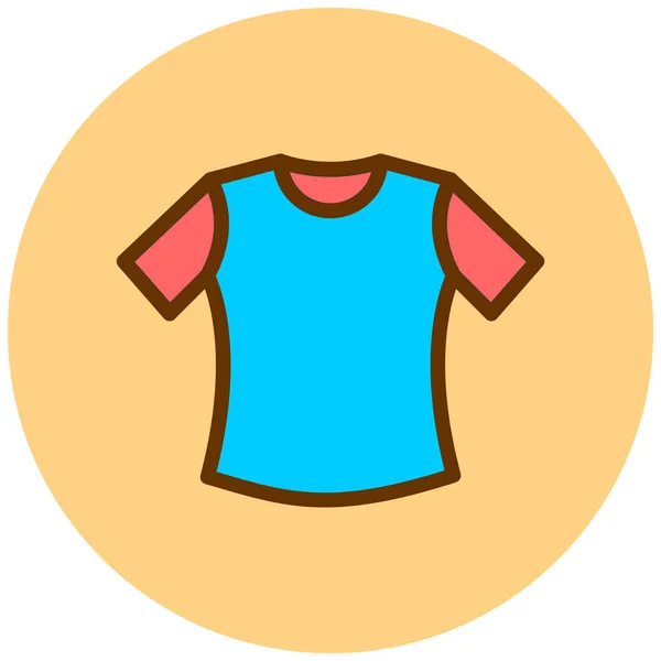Een Tshirt Web Icoon Eenvoudige Illustratie — Stockvector