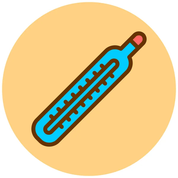 Thermometer Web Icon Simple Illustration — Stock Vector