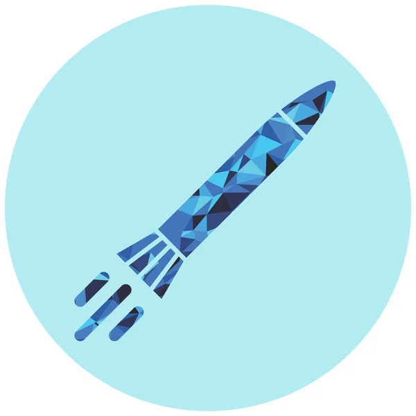 Cohete Icono Web Vector Ilustración — Vector de stock
