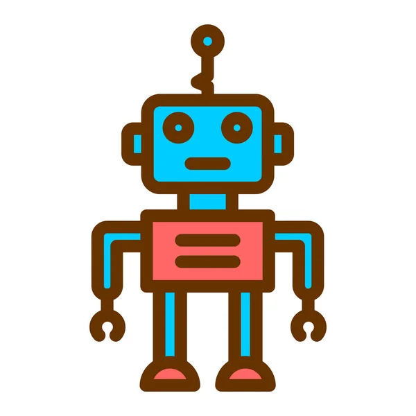 Robot Icon Vector Illustration — Stock Vector