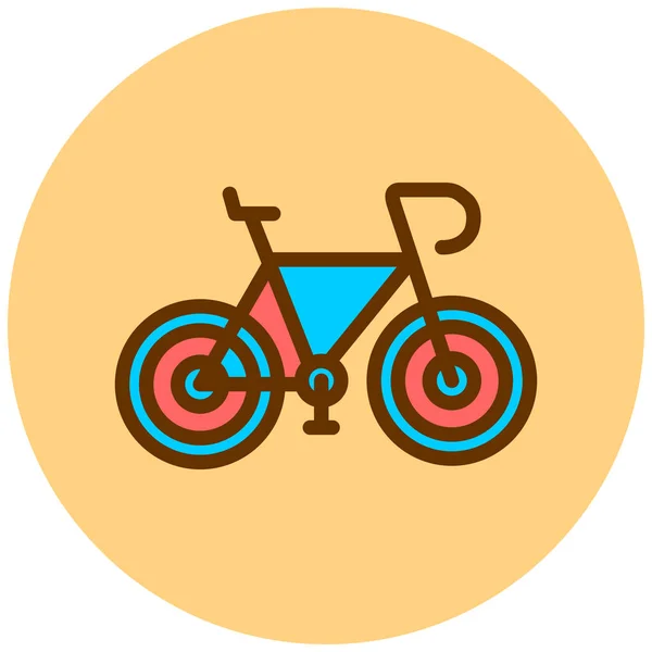 Bicicleta Ícone Web Ilustração Simples —  Vetores de Stock