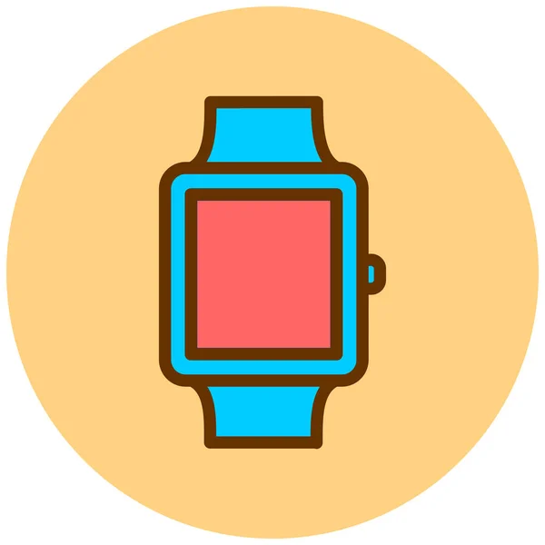 Smartwatch Web Symbol Einfache Illustration — Stockvektor