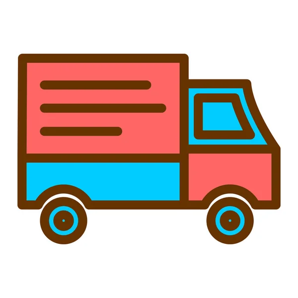 送货车 简单的设计 — 图库矢量图片