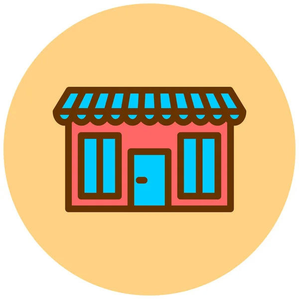 Magasin Icône Web Illustration Simple — Image vectorielle