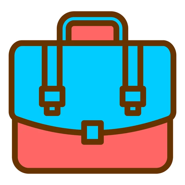 Maletín Icono Web Ilustración Simple — Vector de stock