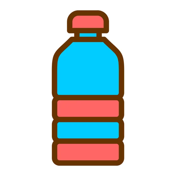 Botol Ikon Web Ilustrasi Sederhana - Stok Vektor