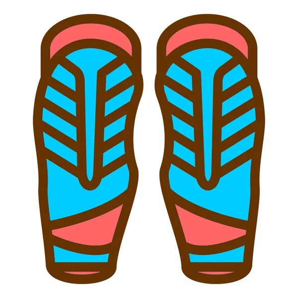 Flip Flops Ícone Vetor Sinal Linha Fina Ilustração Símbolo Contorno — Vetor de Stock