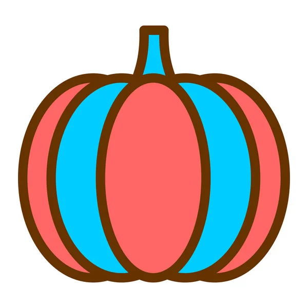Halloween Calabaza Icono Vector Ilustración — Vector de stock