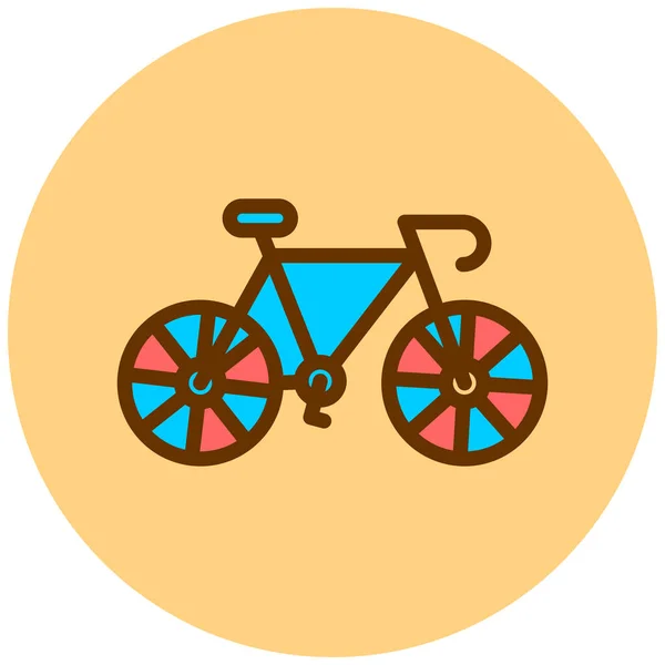 Vélo Icône Web Illustration Simple — Image vectorielle