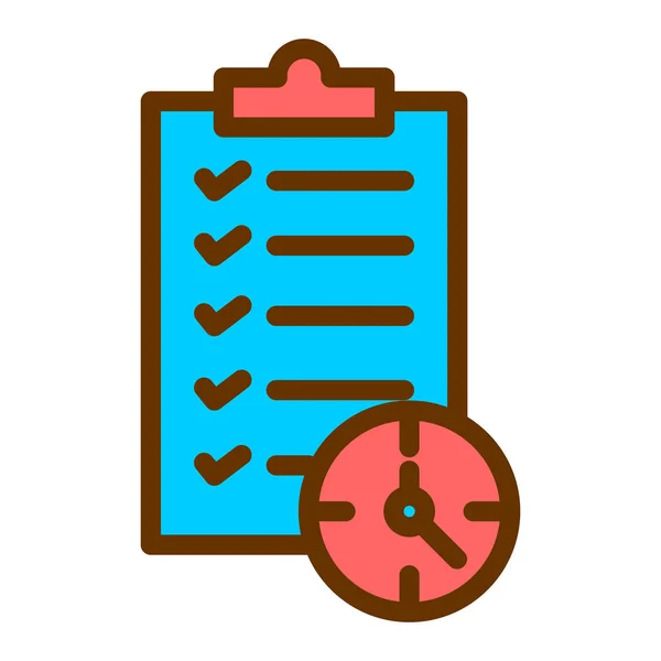 Checklist Web Icon Simple Design — Stock Vector