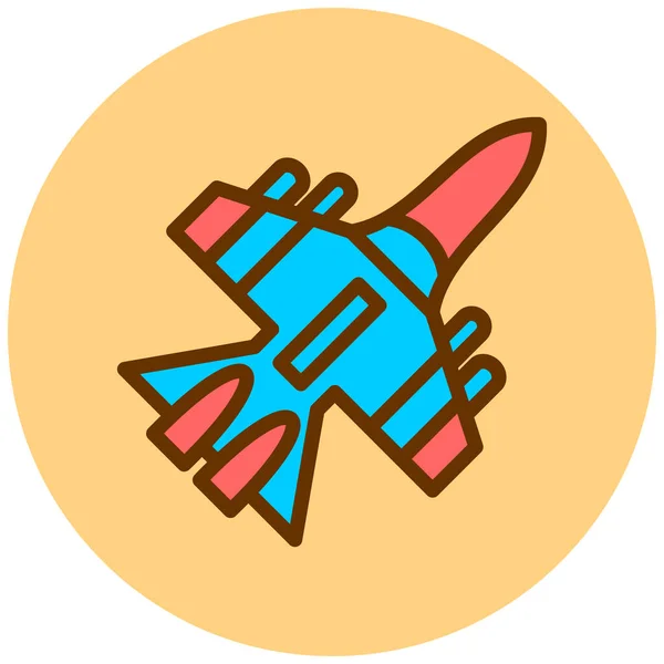Rakete Web Symbol Einfache Illustration — Stockvektor