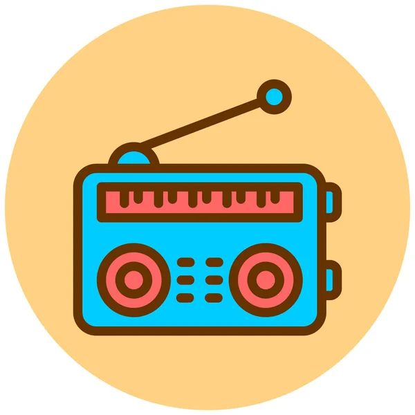 Радио Иконка Сайта — стоковый вектор
