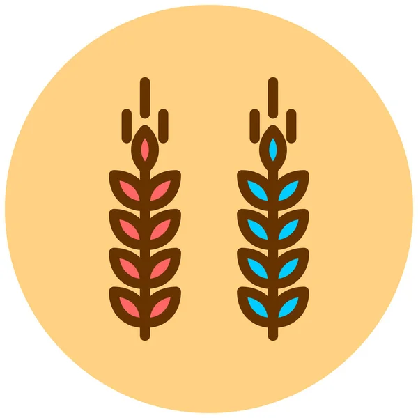 Wheat Web Icon Simple Illustration — Stock Vector