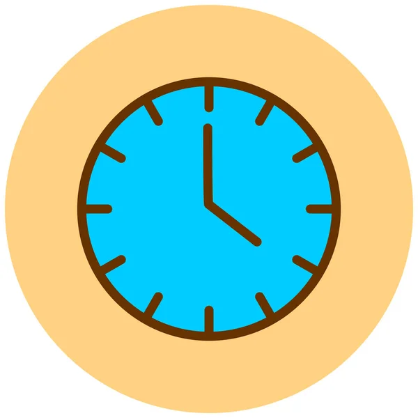 Reloj Icono Web Ilustración Simple — Archivo Imágenes Vectoriales