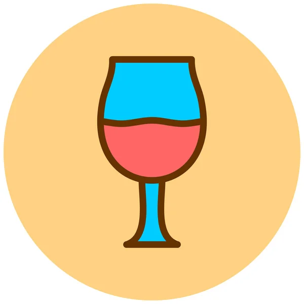 Wine Web Icon Simple Illustration — Stock Vector