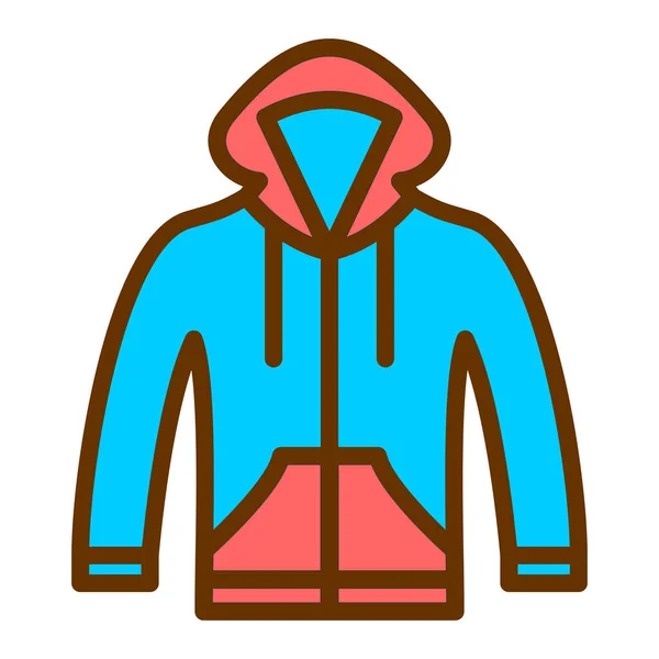 Chaqueta Icono Web Ilustración Simple — Vector de stock