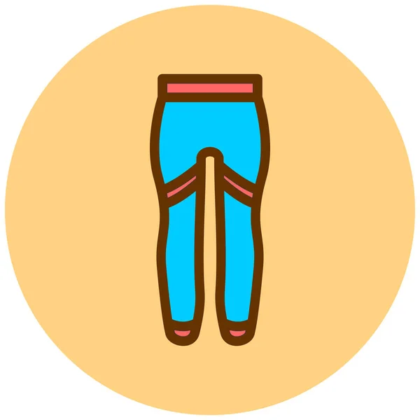 Pantalon Icône Web Illustration Simple — Image vectorielle