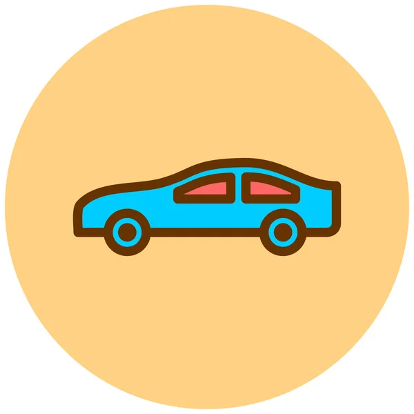 Car Web Icon Vector Illustration — Stock Vector