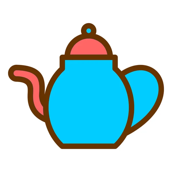 Tea Pot Icon Vector Illustration Design — Stock Vector