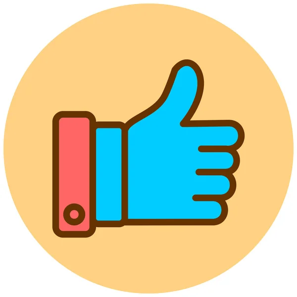 Thumbs Web Icon Simple Illustration — Stock Vector