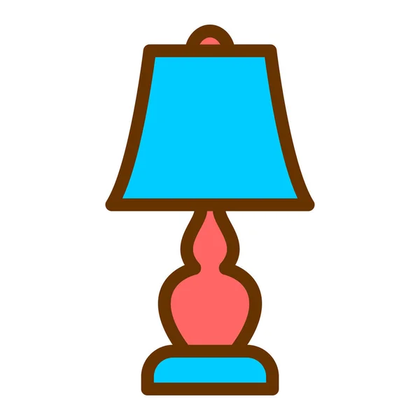 Vektorová Ilustrace Moderní Ikony Lampy — Stockový vektor