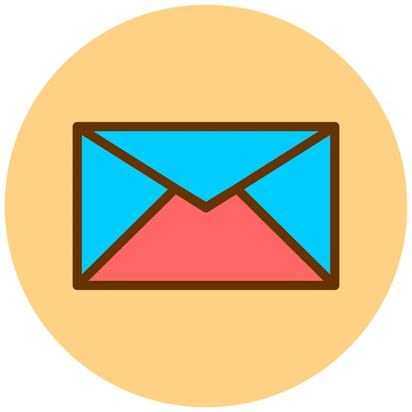 Correo Icono Web Ilustración Simple — Vector de stock