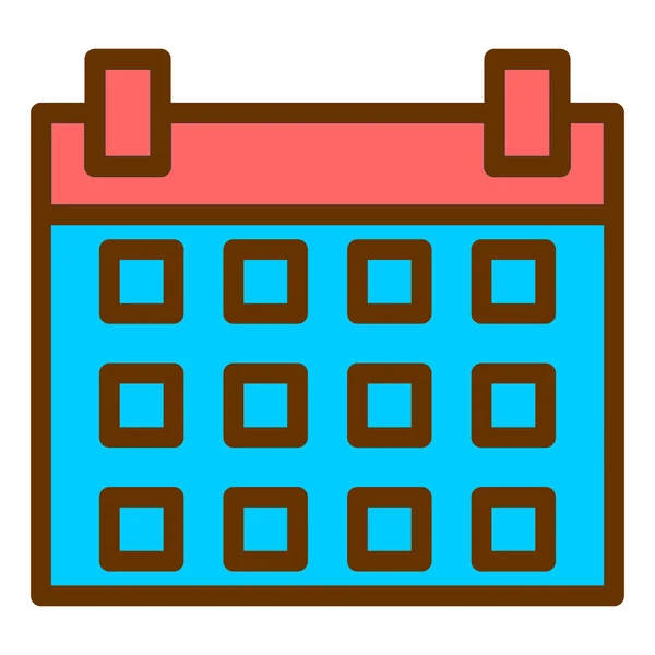 Kalendarz Ikona Web Prosta Ilustracja — Wektor stockowy