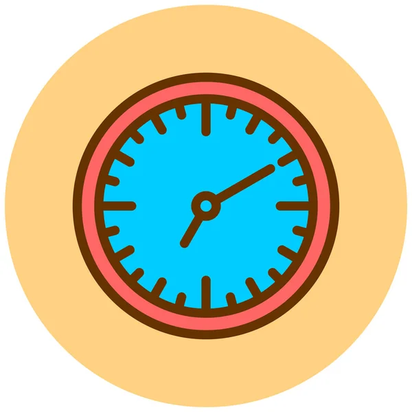 Horloge Icône Web Illustration Simple — Image vectorielle
