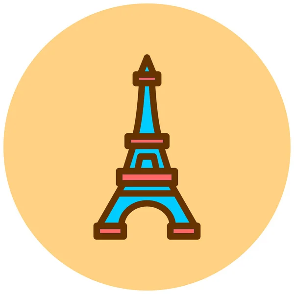 Torre Eiffel Semplice Illustrazione — Vettoriale Stock