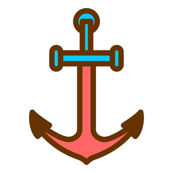 Anchor Icon Vector Illustration — Stock Vector