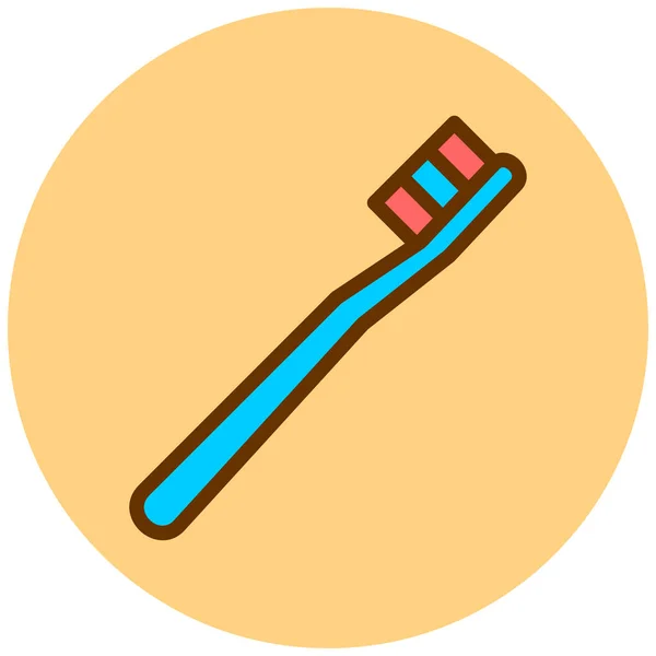 Toothbrush Web Icon Simple Illustration — Stock Vector