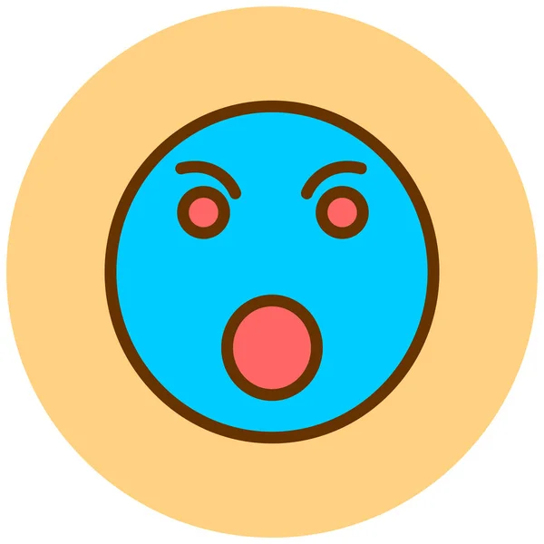 Emoji Web Icoon Eenvoudige Illustratie — Stockvector