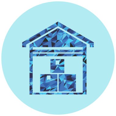 Ev. Web simgesi basit illüstrasyon