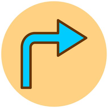 Ok. Web simgesi basit illüstrasyon