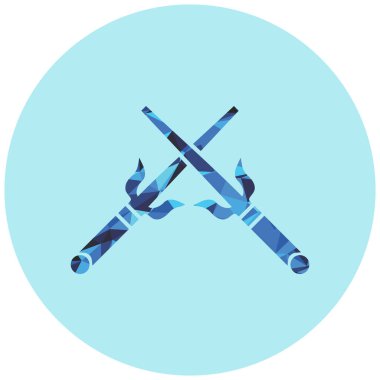 Kılıç. Web simgesi basit illüstrasyon