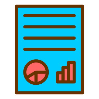 belge web simgesi vektör illüstrasyonu 