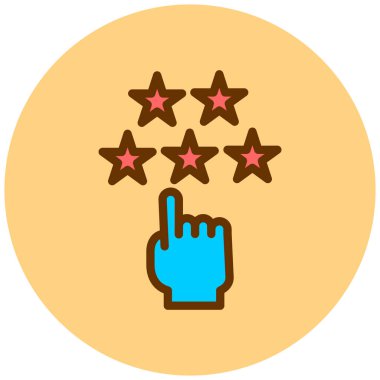 Yıldız. Web simgesi basit illüstrasyon