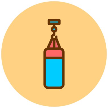 Kum Torbası. Basit illüstrasyon