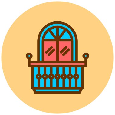 Ev. Web simgesi basit illüstrasyon