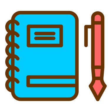 Kitap. Web simgesi basit illüstrasyon