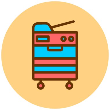 Yemek. Web simgesi basit illüstrasyon